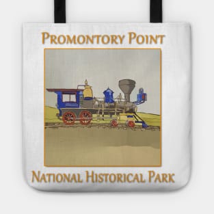 Steam Engine at Promontory Point National Historical Park in Utah Tote