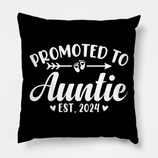 Promoted to Auntie 2024, Soon to Be Auntie Baby Reveal Aunt Pillow