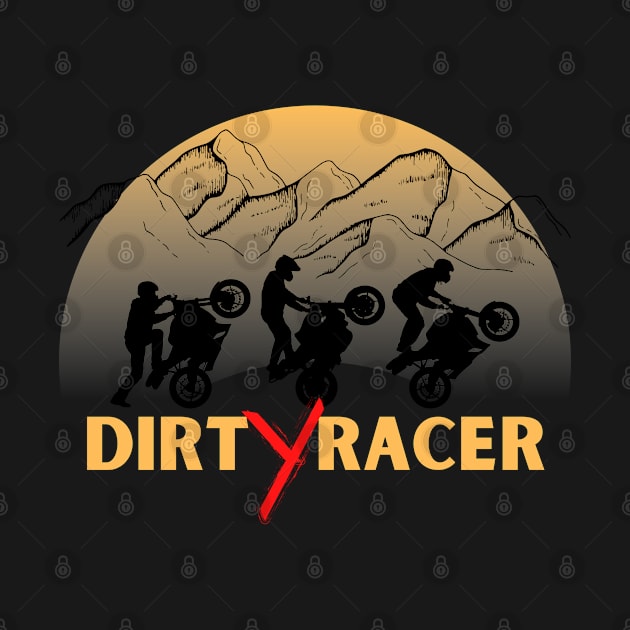 Dirt Racer Sports Biker Graphic Design by Abeer Ahmad