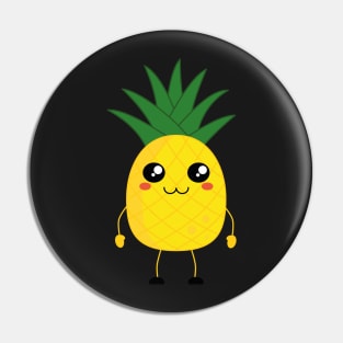 kawaii pineapple cartoon Pin