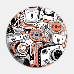 Abstract Camera Pattern Pin