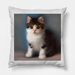 cute cat kitten 2 Pillow