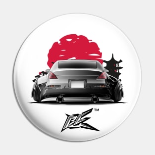 nissan 350z rear stanced black white gradient Pin