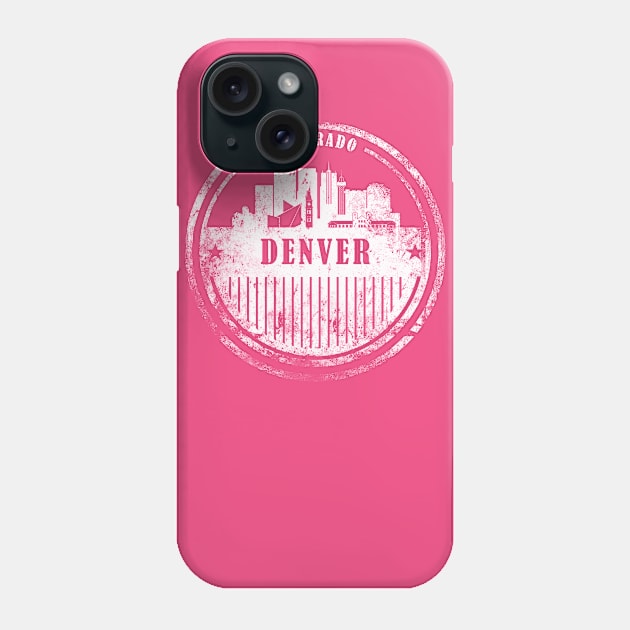 Denver city tee Phone Case by DimDom