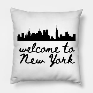 Welcome To New York Pillow