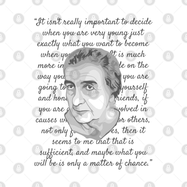 Golda Meir Portrait and Quote by Slightly Unhinged