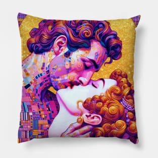 The Vaporwave Kiss Pillow