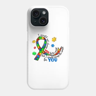 Puzzle Ribbon Autism Awareness Gift for Birthday, Mother's Day, Thanksgiving, Christmas Phone Case