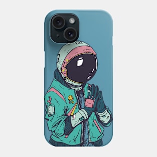 Cool Cyberpunk Astronaut Illustration Phone Case