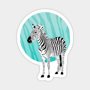 Zebra: stripes and pop art Magnet