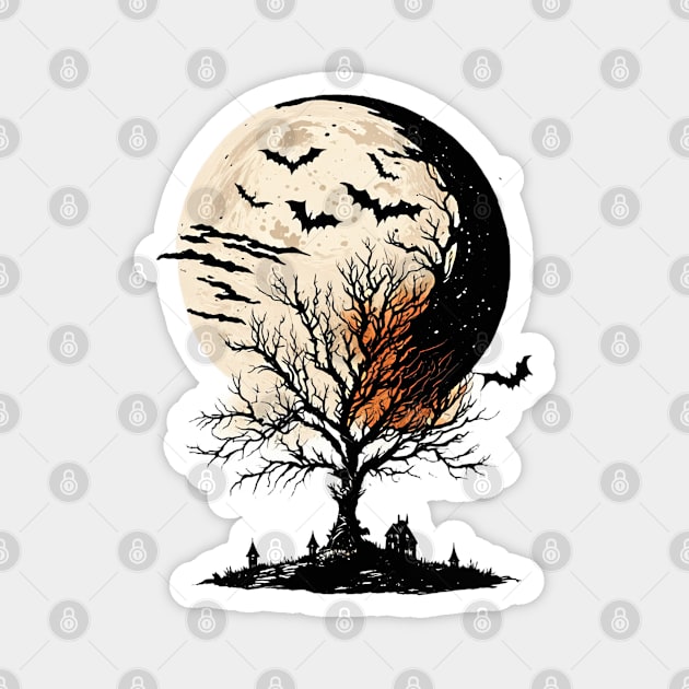 Halloween Moon Magnet by osmansargin