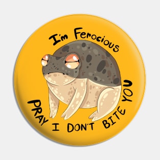 A very angry frog! Pin