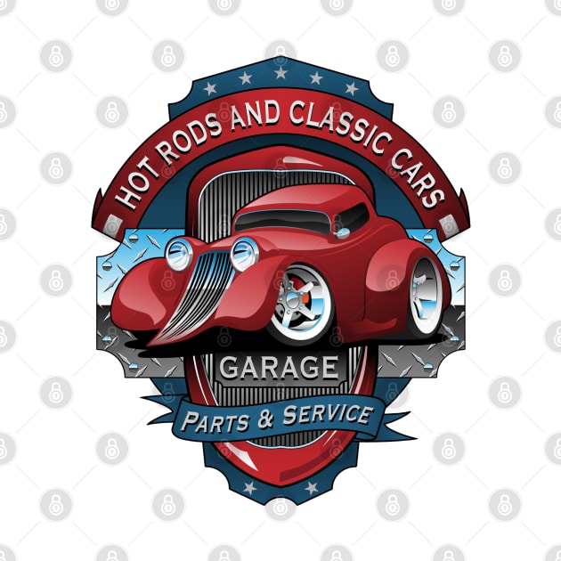 Hot Rods and Classic Cars Garage by Wilcox PhotoArt