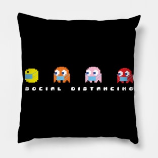 Social Distancing Pacman Pillow