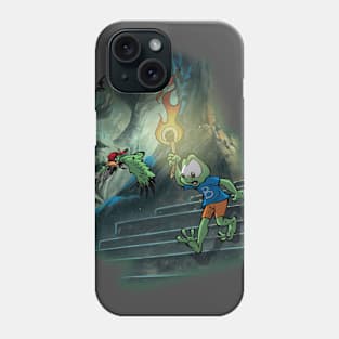 frog in cave Phone Case