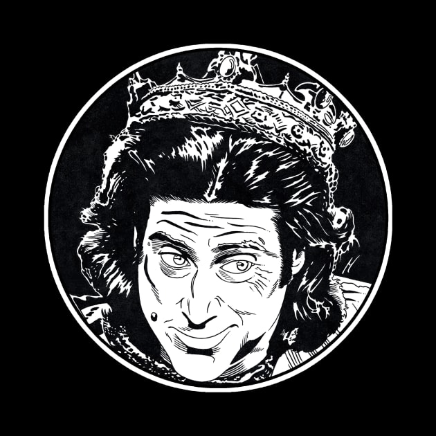 PRINCE JOHN - Robin Hood Men in Tights (Circle Black and White) by Famous Weirdos