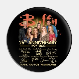 Buffy Movie The Vampire Slayer cast Signed 26th Anniversary 1997-2023 Pin