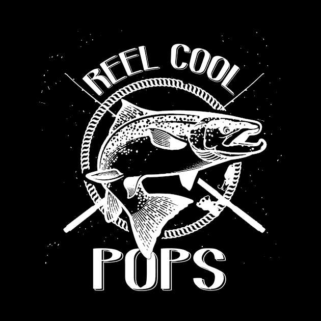 Reel Cool Grandpa TShirt Dad Grandpas Funny Fishing Gift Tee POPS by OwensAdelisass