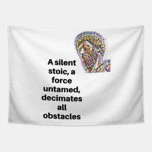 Unleash the Silent Warrior Stoic Philosophy Tapestry