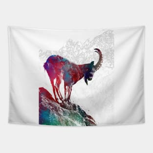 Alpine ibex Tapestry