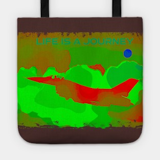 Fighter Jet Life is a journey, pilot motivational Tote