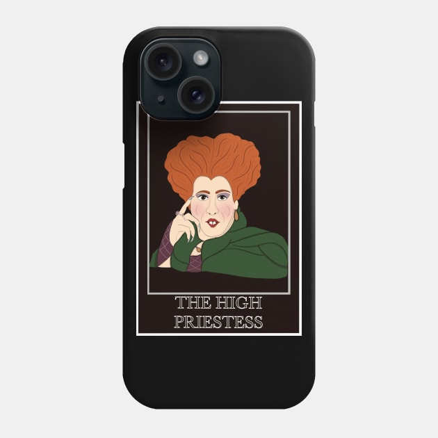 Winnifred Sanderson - The High Priestess Tarot Card Phone Case by Made By Meg