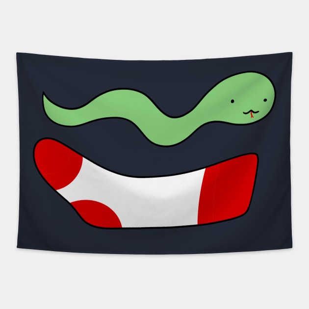 Snake and Sock Tapestry by saradaboru