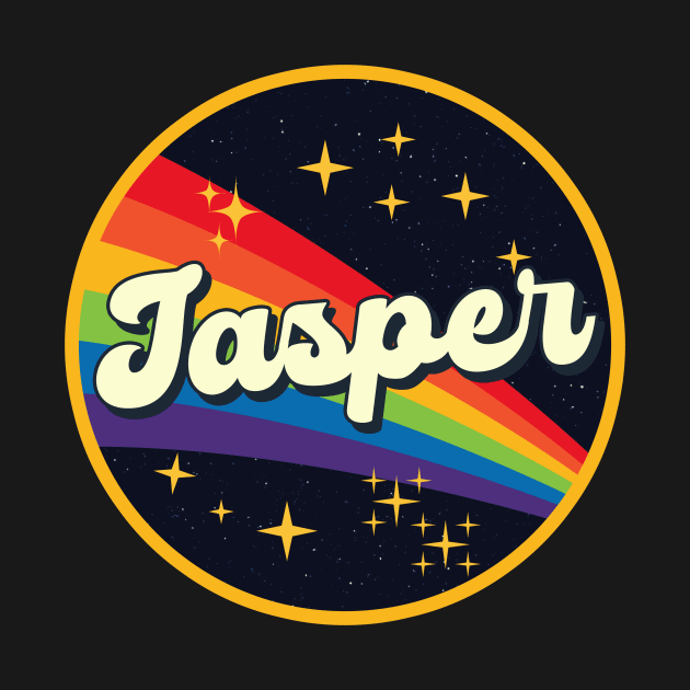 Jasper // Rainbow In Space Vintage Style by LMW Art