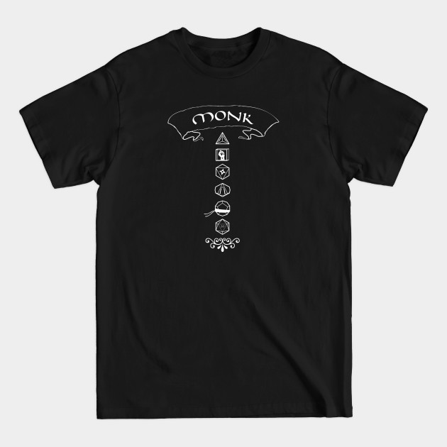 RPG Class: Monk - D And D - T-Shirt RPG Class: Monk - D And D - T-Shirt