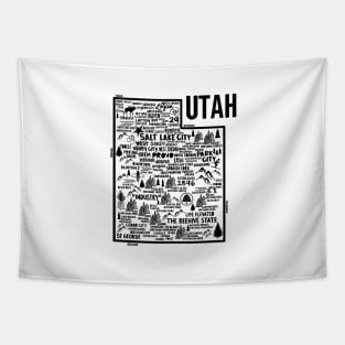 Utah Map Tapestry