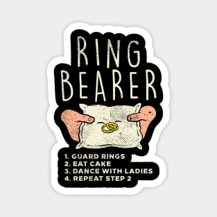 Ring Bearer - Guard Rings Eat Cake, Dance With Ladies, Repeat Step 2 Magnet