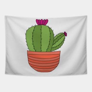 Cute Cactus Design #40: Big And Sideways Cactus Tapestry