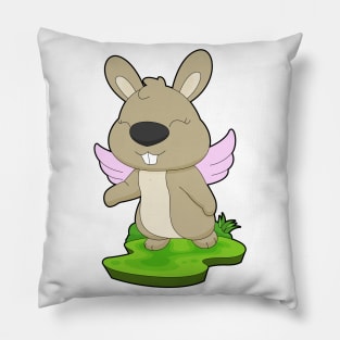 Rabbit Angel Angel wings Pillow