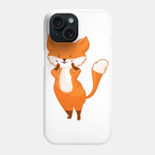 Funny and cute Fox in cartoon style Phone Case