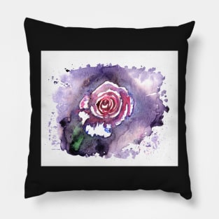 Rainbow Rose Pillow