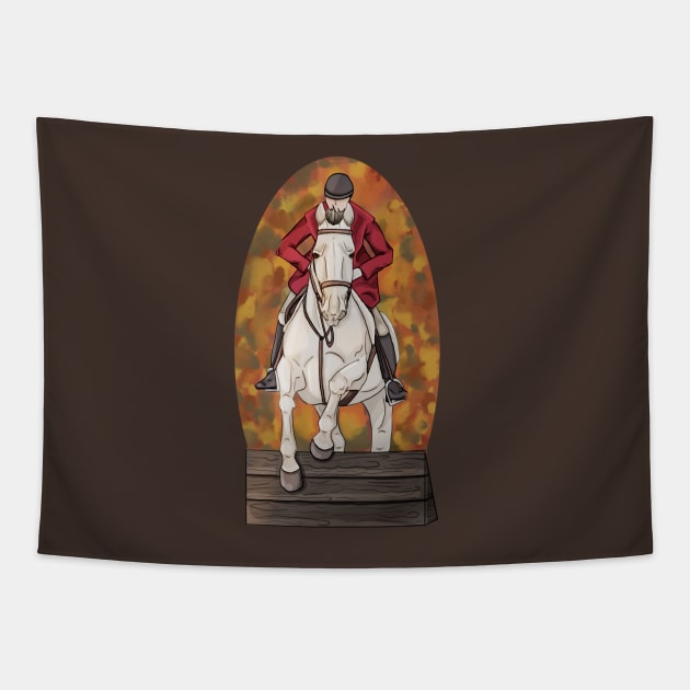 Tally Ho - Grey Fox Hunter in Autumn Tapestry by themarementality