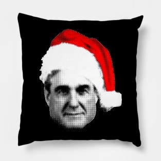 Mueller Santa Hat Happy Christmas Season FBI Retro Pillow