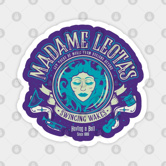 Madame Leota's Swinging Wakes Magnet by asmallshopandadream