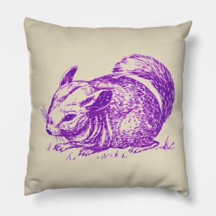 chinchilla purple Pillow