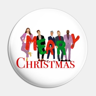 Fab 5 Christmas Pin