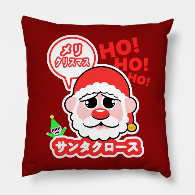 Super Kawaii Santa Claus Pillow by flimflamsam