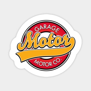 Garage Motor Company retro logo Magnet