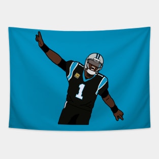 Cam Newton Touchdown Celebration NFL Carolina Panthers Tapestry