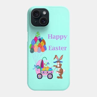 Happy Easter Bunny Mommy with Baby Chicks Phone Case