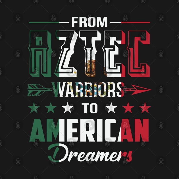 From Aztec Warriors to American Dreamers Mexican Flag by ryanjaycruz