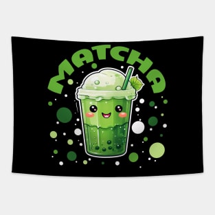 Matcha Bobble Boba Tea Tapestry