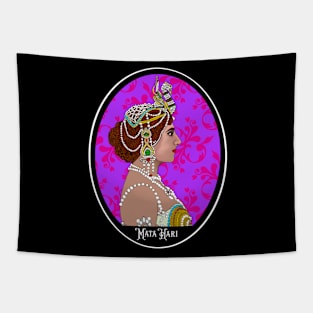 Mata Hari World War II Spy Femme Fatale Exotic Dancer Tapestry