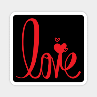 Love Typography Magnet