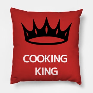 Cooking King-White Pillow