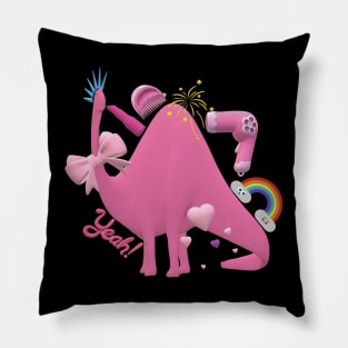 Valentines Dinosaur - Please accept my love Pillow